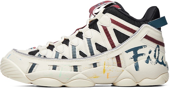 Fila Fusion 斐樂潮牌 Spaghetti 復古籃球鞋 黑白紅 Buy Fila Fusion 斐樂潮牌 Spaghetti 復古籃球鞋 黑白紅