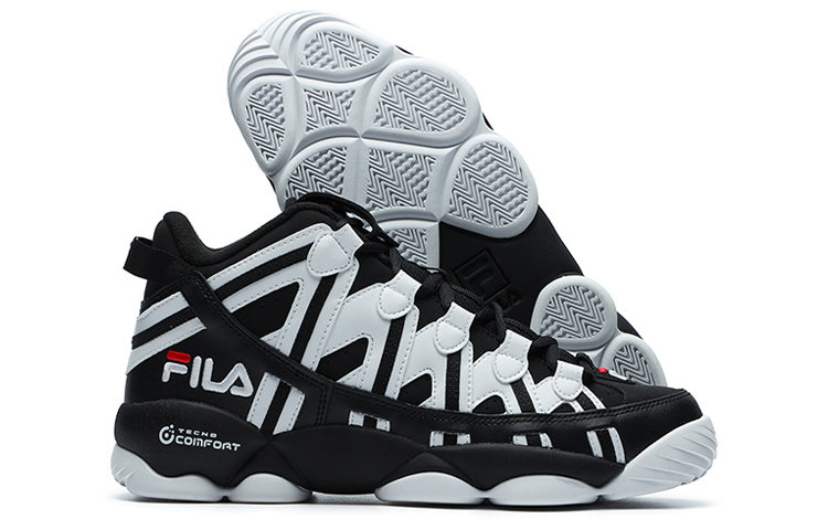 Shop FILA Spaghetti High 'Retro Black and White' F12M141220FBW