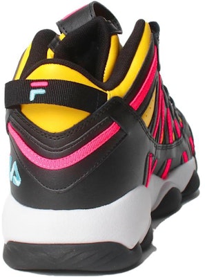 FILA斐樂 Spaghetti 減震防滑耐磨 中幫 籃球鞋 男女同款 黑黃 Shop FILA斐樂 Spaghetti 減震防滑耐磨 中幫 籃球鞋 男女同款 黑黃