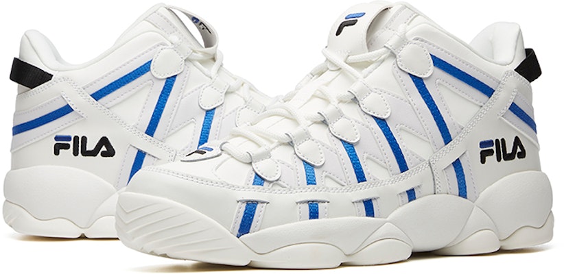 FILA スパゲティ ミッド (白/青) F12M041243FBN Shop FILA スパゲティ ミッド (白/青) F12M041243FBN