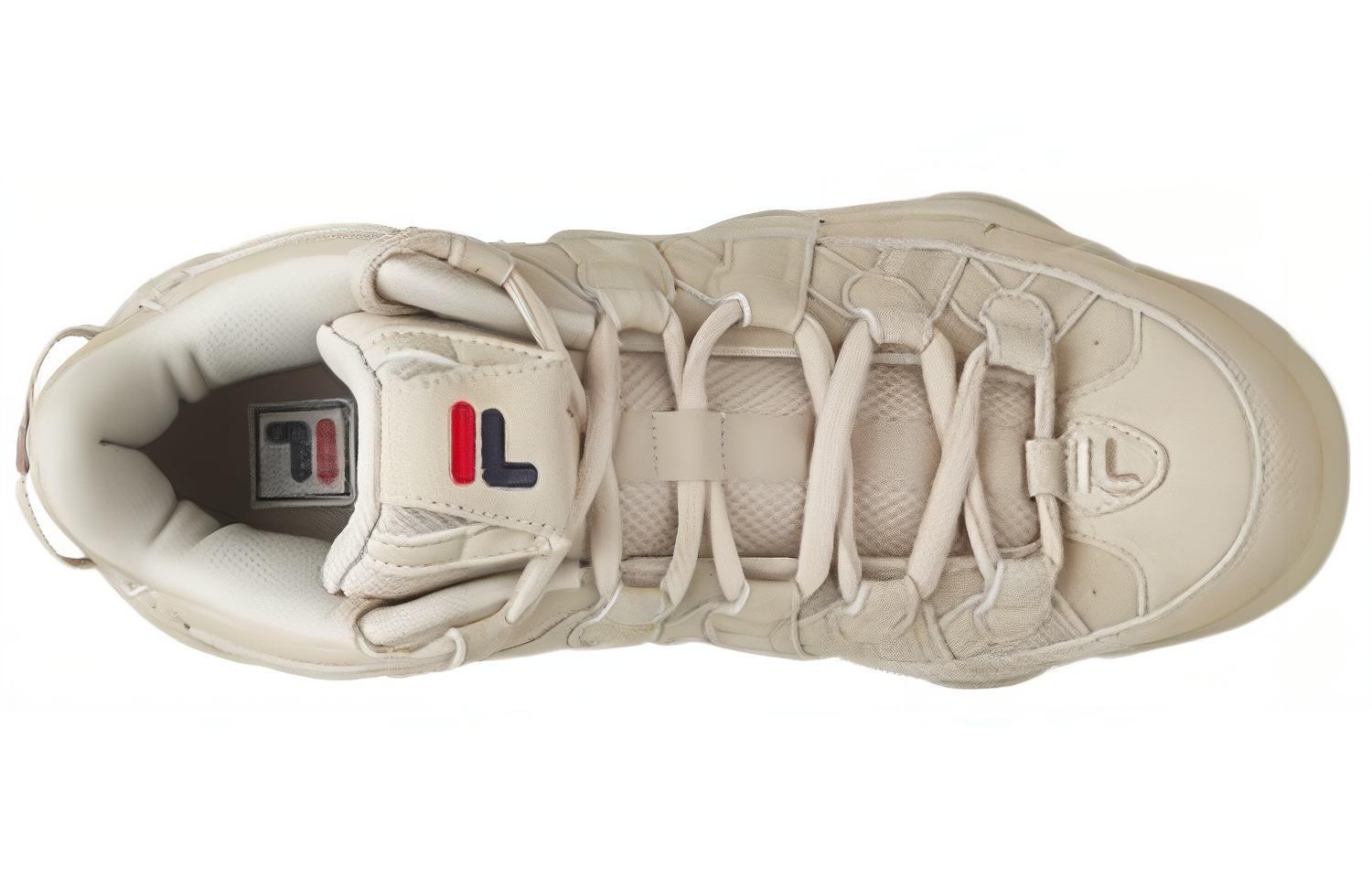 Lookbook FILA Spaghetti We Retro Basketbalschoenen Havermoutkleur F52M841203FOM