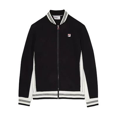 FILA Spring Collection SS24 Full-Zip Jacket Black - Stylish & Comfortable LM33E584-978