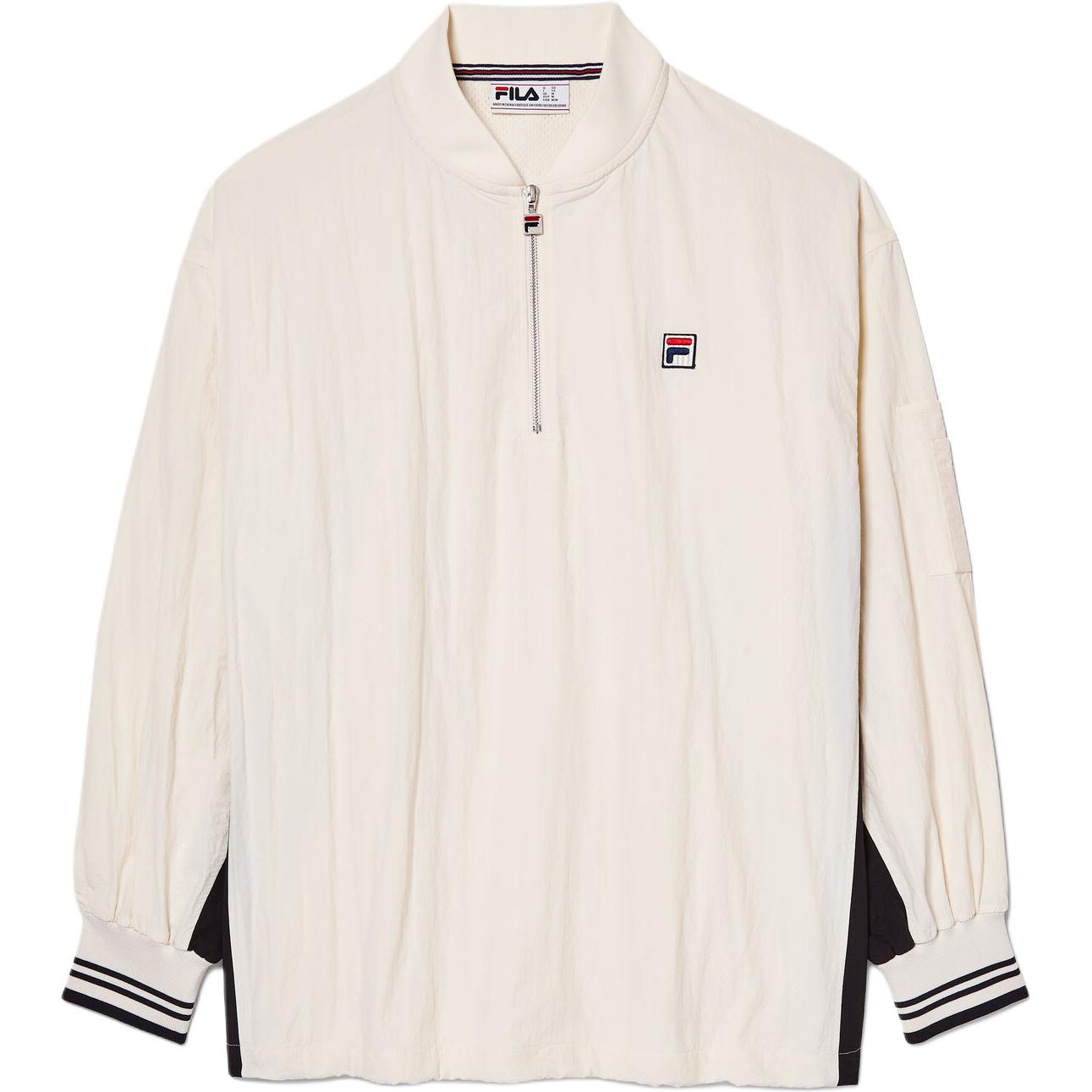 FILA Spring Collection SS24 Half-Zip Jacket - Gray White, Comfortable Style LU411420-112