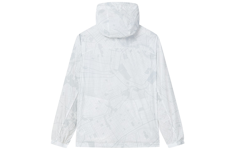 FILA SS22 White Logo Print Hooded Woven Jacket Casual Style F11M237704F-WT 圖 3