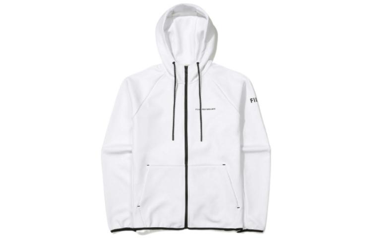 FILA SS22 White Zip Hoodie Casual Jacket FS2FTE3203M-OWH