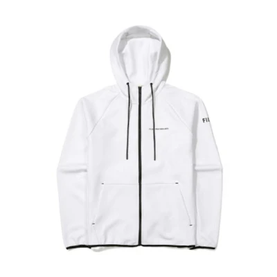FILA SS22 White Zip Hoodie Casual Jacket FS2FTE3203M-OWH