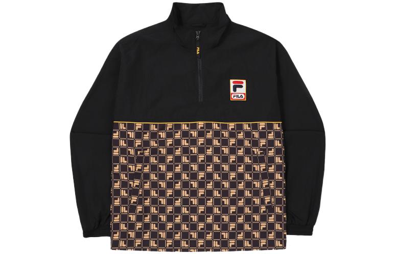 FILA SS23 Colorblock Logo Pullover Sweatshirt Black - FS2JKF1113X-BLK