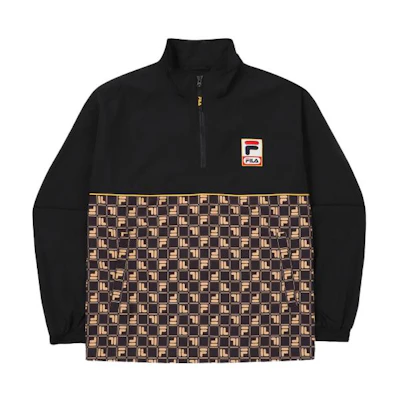 FILA SS23 Colorblock Logo Pullover Sweatshirt Black - FS2JKF1113X-BLK