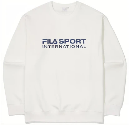 FILA SS23 字母印花白色中性款套頭衛衣 FS2POF1131X-OWH Buy FILA SS23 字母印花白色中性款套頭衛衣 FS2POF1131X-OWH