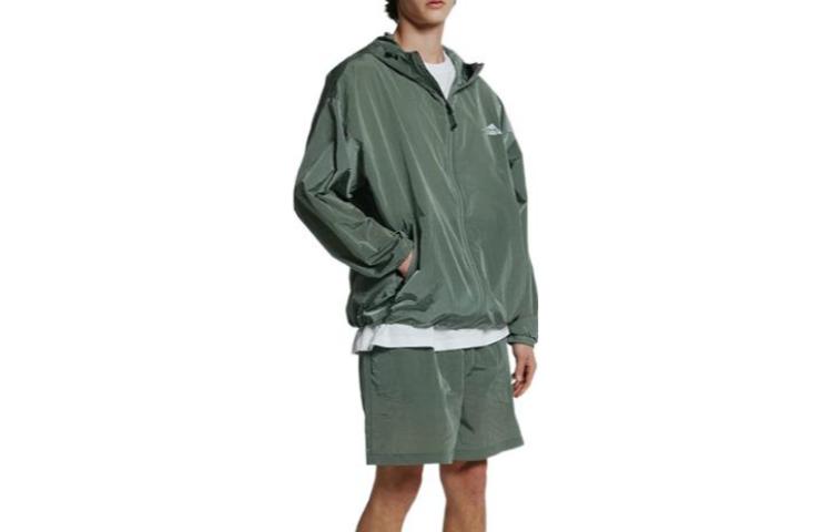 FILA SS23 Lightweight Solid Color Zip-Up Hoodie Jacket Khaki FE2JKD5105X-KHI