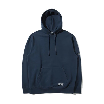 FILA SS23 Navy Blue Solid Logo Pullover Hoodie Unisex Casual Sweatshirt FE2POD5101X-NAY