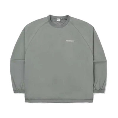 FILA SS23 Solid Color Crewneck Pullover Sweatshirt Gray FS2POE3604X-LGY