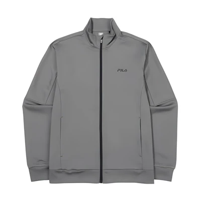 FILA SS23 Solid Color Zip-Up Sweatshirt Grey FS2FTF3201M-GY
