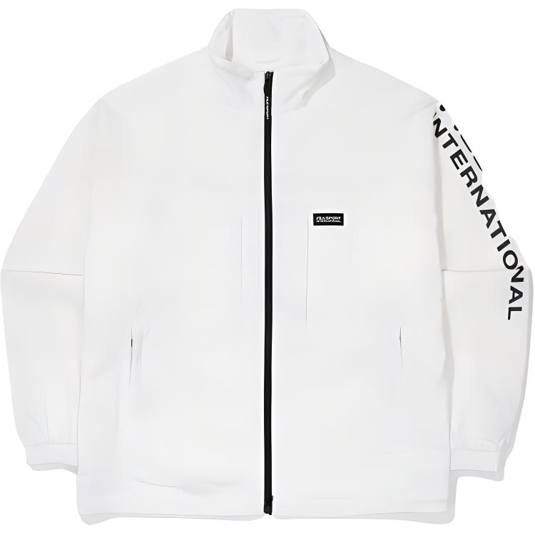 FILA SS23 Solid Color Zip Outdoor Casual Jacket Men’s White FS2JKF1131X-OWH