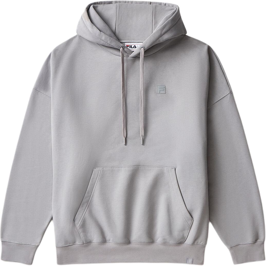 FILA SS24 Apex Logo Hoodie Unisex Fashion Long Sleeve - Extreme Gray LU431150-051