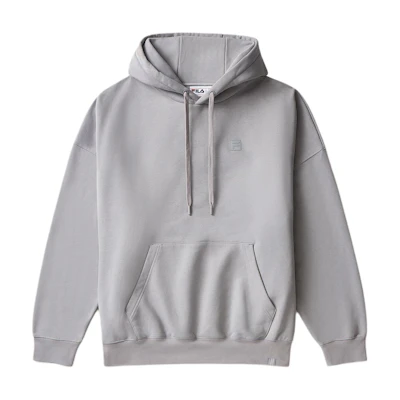 FILA SS24 Apex Logo Hoodie Unisex Fashion Long Sleeve - Extreme Gray LU431150-051