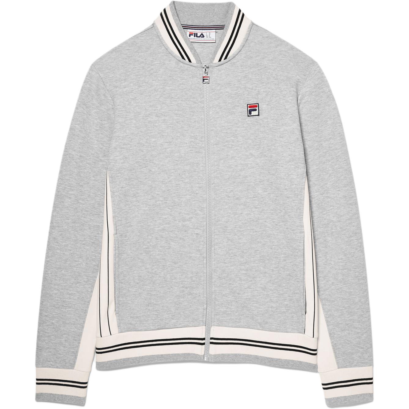 FILA SS24 Spring Collection Grey Logo Casual Long-Sleeve Jacket LM33E584-061