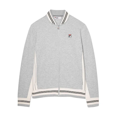 FILA SS24 Spring Collection Grey Logo Casual Long-Sleeve Jacket LM33E584-061