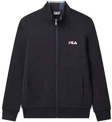FILA 立领针织直筒印花标志外套 F51M348532ANV Buy FILA 立领针织直筒印花标志外套 F51M348532ANV