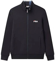 Order FILA Stand Collar Knit Straight Logo Print Jacket F51M348532ANV
