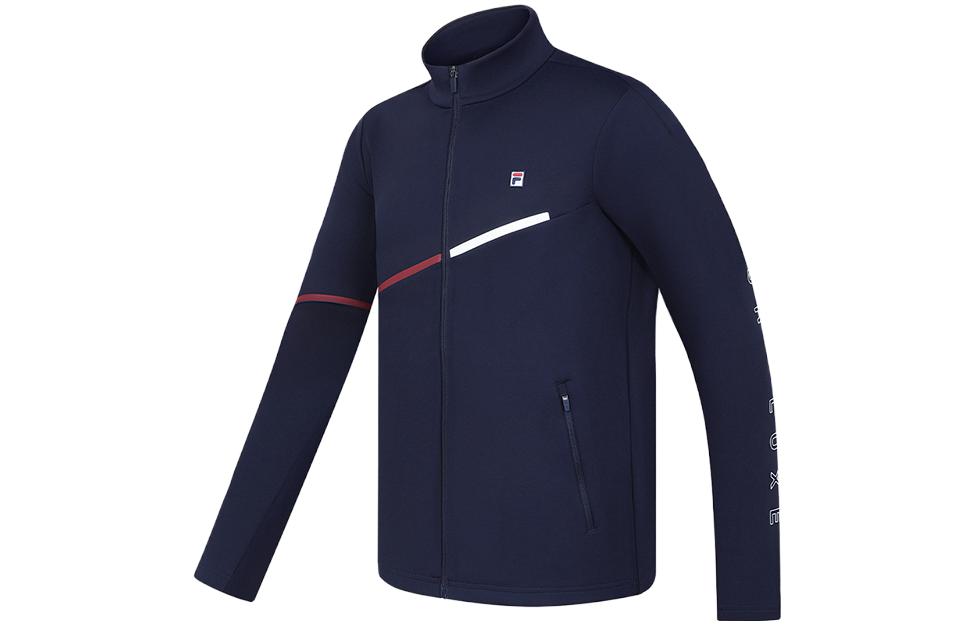 FILA Stand Collar Long-Sleeve Jacket Royal Blue-Navy A11M333504F