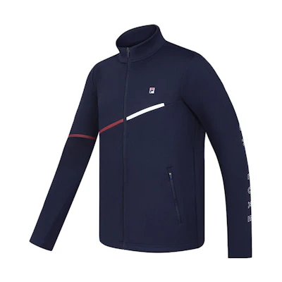 FILA Stand Collar Long-Sleeve Jacket Royal Blue-Navy A11M333504F