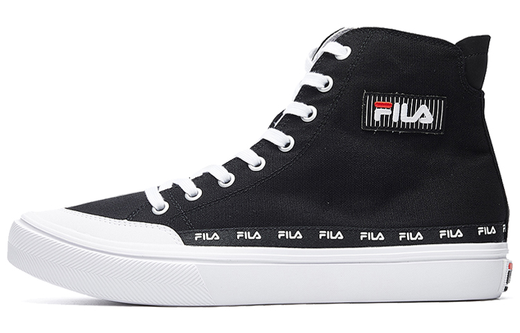 Buy FILA STRADA 高帮帆布鞋 黑/白 F12M034412FBW