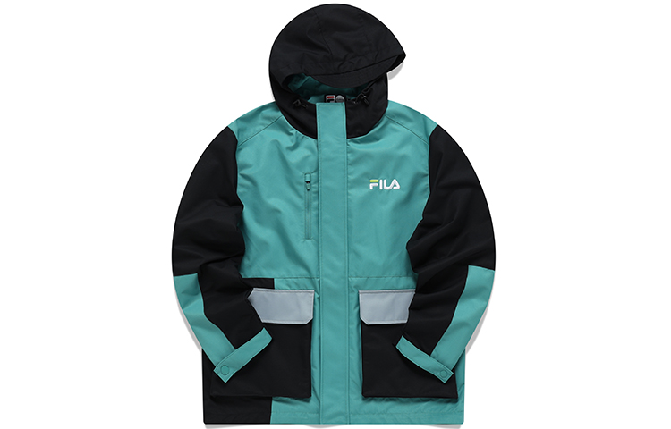 FILA STREET SPORT Colorblock Hooded Jacket - Business Blue T11M143703F-DB