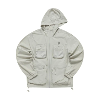 FILA Street Sport Outdoor Hooded Long-Sleeve Jacket Stone Gray Casual T11M321704F-GY