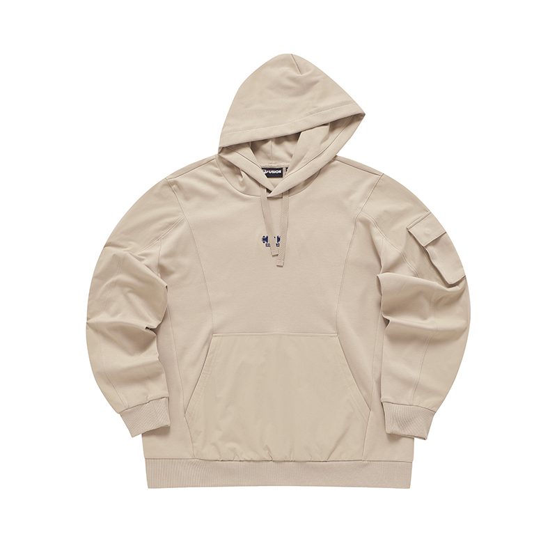 FILA Street Sport Oversized Hoodie with Multiple Pockets - Mingya Khaki T11M331203F-LK