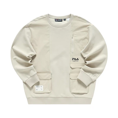 FILA STREET SPORT Oversized Pullover Sweatshirt - Yingguo Apricot T11M311213F-BG