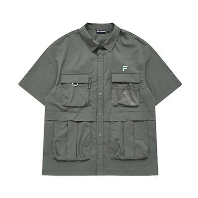 FILA Street Style Outdoor Utility Jacket Military Green T11M321403F-KK