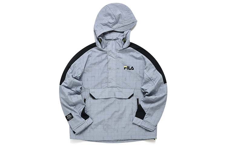 FILA Streetsport Hooded Jacket in Standard White - Casual Athletic Wear T11M143702F-GY
