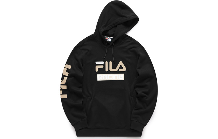 FILA Streetwear Black Pullover Hoodie T11M043202F-BK