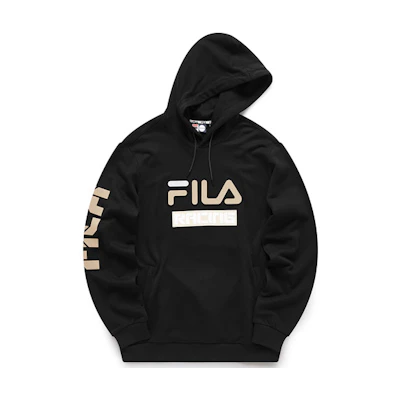 FILA Streetwear Black Pullover Hoodie T11M043202F-BK