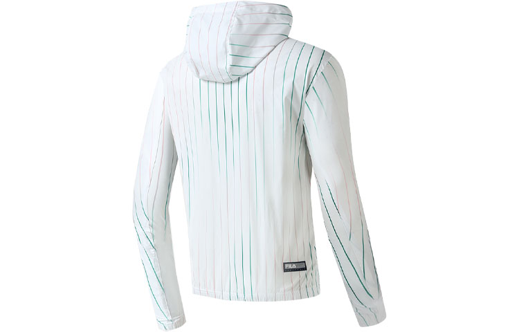 FILA Striped Colorblock Tennis Hooded Woven Jacket Men’s White A11M323703F-ZA 圖 3