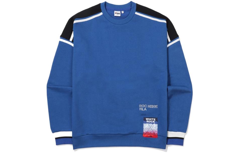 FILA Striped Crewneck Pullover Sweatshirt Unisex Blue FS2POE4123X-DBU