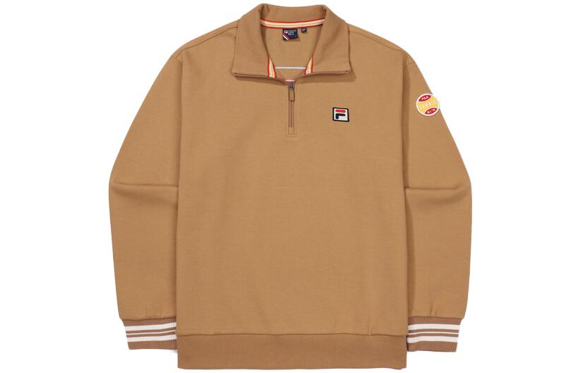 FILA Striped Oversized Sweatshirt Unisex in Light Beige FS2POF3311X-CAL