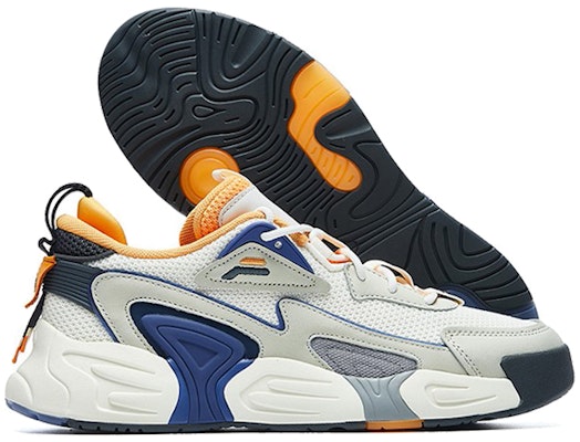 FILA SWARM低帮鞋 蓝/灰/黄配色 F12M021213FSO Shop FILA SWARM低帮鞋 蓝/灰/黄配色 F12M021213FSO