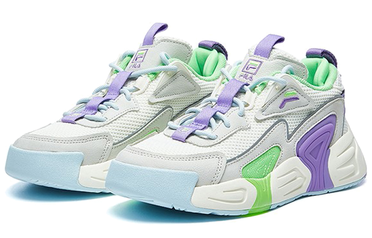 Order Sneakers FILA SWARM Low Swirl Ungu/Putih/Abu-Abu F12M021213FSP