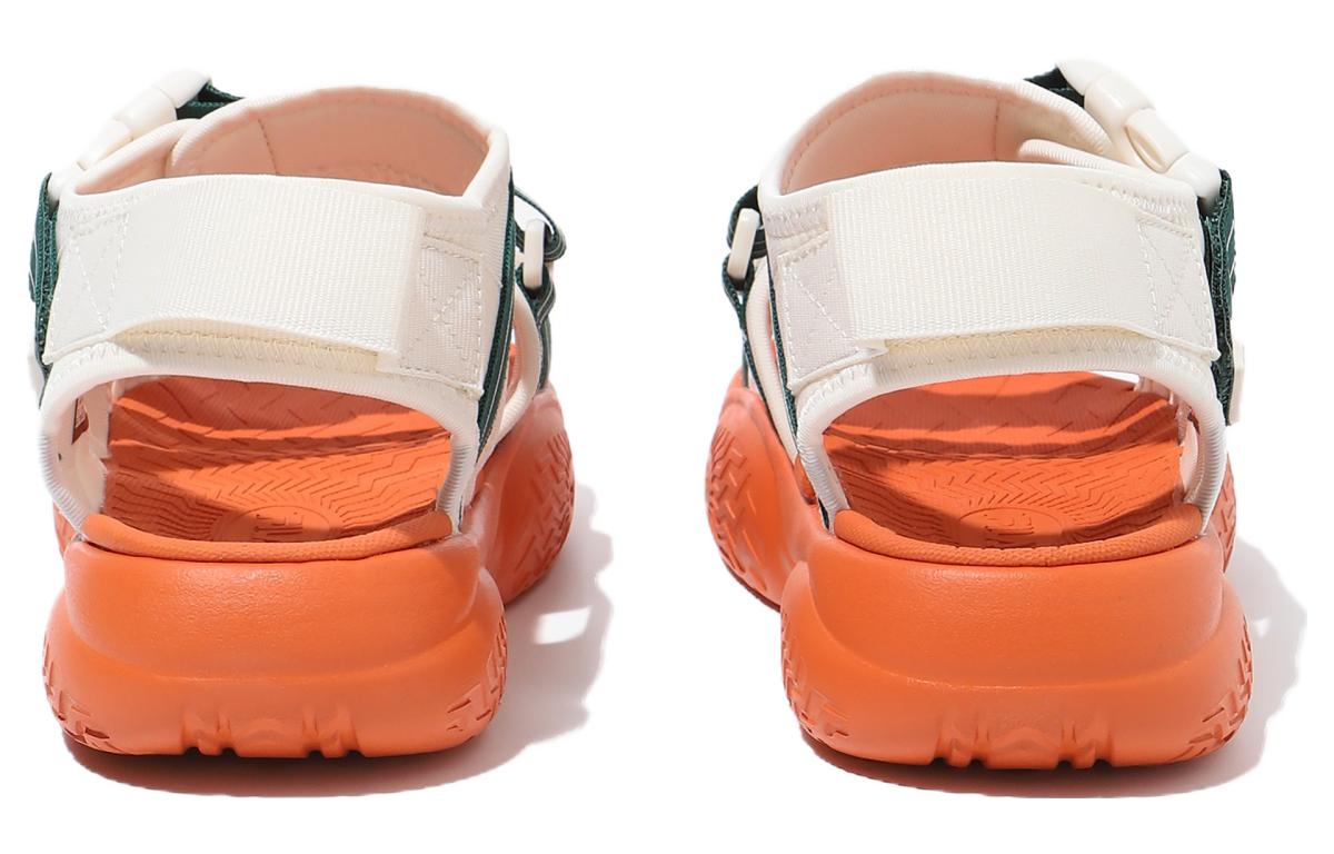 Lookbook FILA斐樂 錐形涼鞋 V3 防滑耐磨 運動涼鞋 男女同款 綠橙 韓版