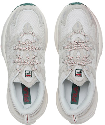 FILA Tena City 低帮跑鞋 白色/灰色/绿色 1RM01559_124 Lookbook FILA Tena City 低帮跑鞋 白色/灰色/绿色 1RM01559_124