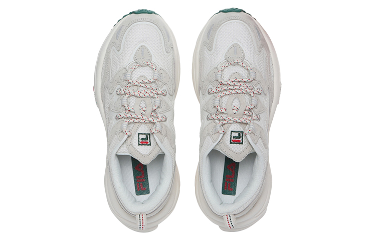 Lookbook FILA Tena City Low Top Laufschuhe Weiß/Grau/Grün 1RM01559_124