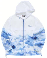FILA Tennis Lifestyle Loose-Fit Lightweight Logo Colorblock Jacket - White T11M223704FWT FILA Tennis Lifestyle Loose-Fit Lightweight Logo Colorblock Jacket - White T11M223704FWT