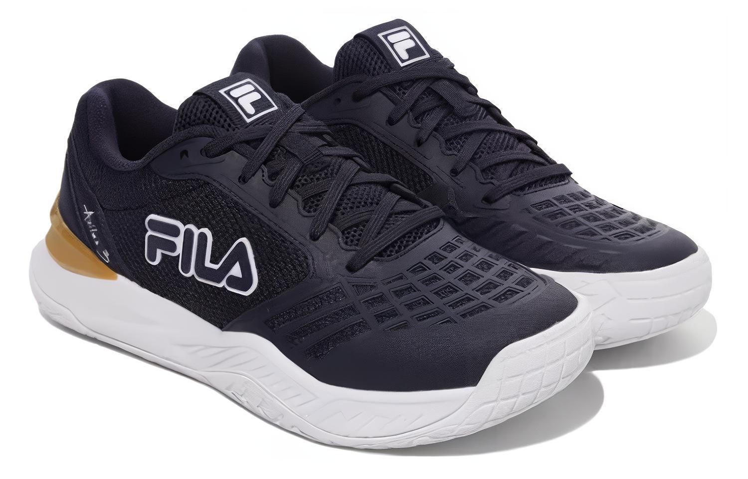 Lookbook FILA Tenis Bajos 'Negro Blanco' 1TM01987G-475