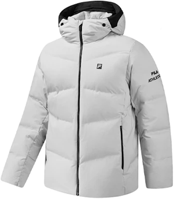FILA Jaket Tebal Pendek Puffer Berhoodie Winter Abu Antarctic A11M041912F-GY Order FILA Jaket Tebal Pendek Puffer Berhoodie Winter Abu Antarctic A11M041912F-GY