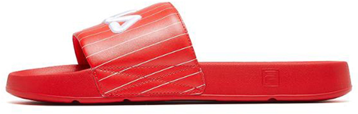 FILA Thick Sole Beach Red Slippers F12M024610FRD Buy FILA Thick Sole Beach Red Slippers F12M024610FRD