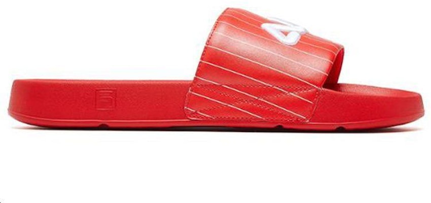 FILA Thick Sole Beach Red Slippers F12M024610FRD Order FILA Thick Sole Beach Red Slippers F12M024610FRD