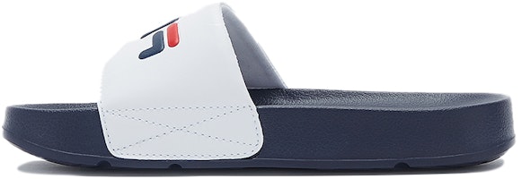 FILA Thick Sole Casual Slides 'White Blue' 1SM00560D_422 FILA Thick Sole Casual Slides 'White Blue' 1SM00560D_422