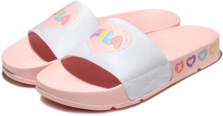 휠라 핑크 멀티컬러 통굽 슬리퍼 (남여공용) 1SM01619E_663 Lookbook 휠라 핑크 멀티컬러 통굽 슬리퍼 (남여공용) 1SM01619E_663